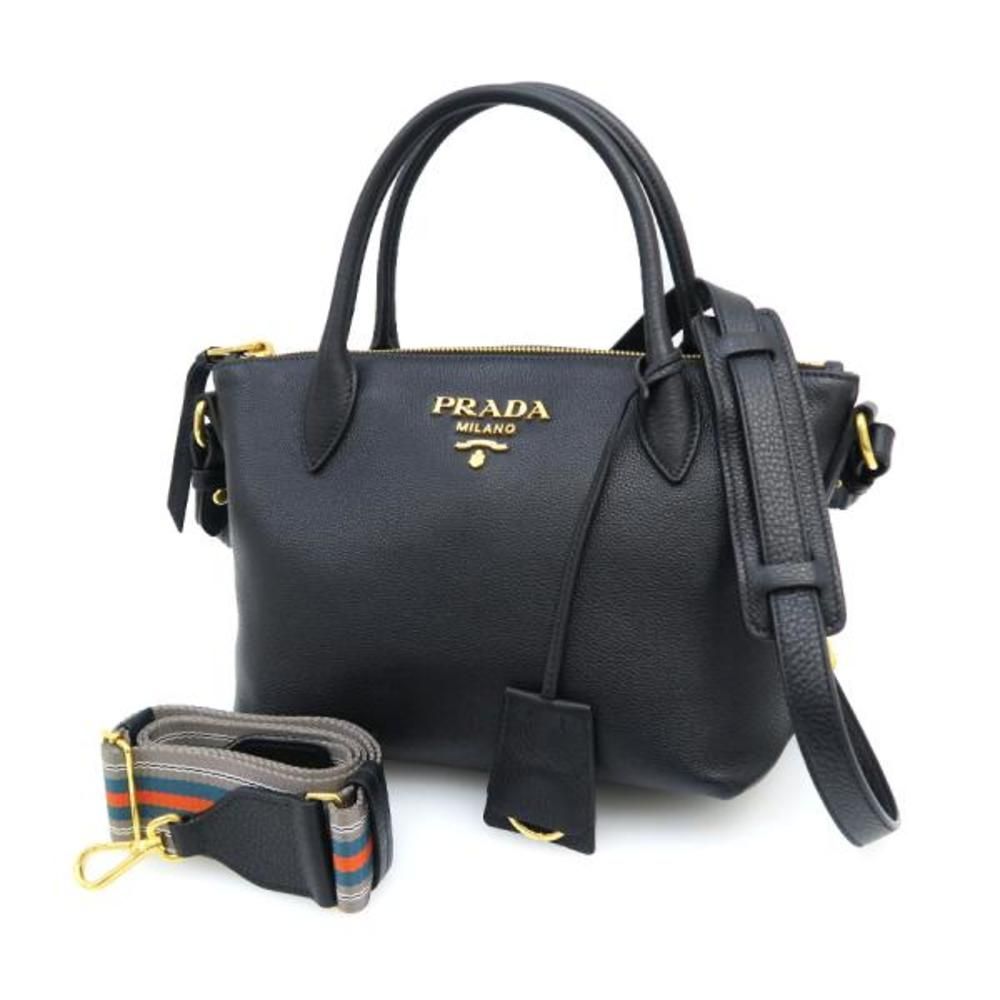 Prada Leather Black Shoulder Bag - Picture 1 of 9